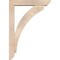 Ekena Millwork Thorton Slat Smooth Bracket w/ Offset Brace, Douglas Fir, 5 1/2"W x 28"D x 40"H BKT0604X28X40THR06SDF - alternate 4
